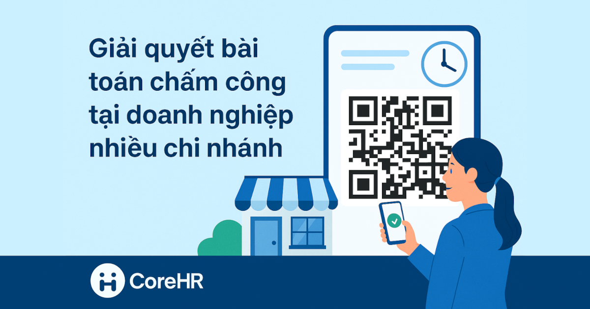 Mô phỏng nhân viên check-in bằng QR code tại nhiều chi nhánh
