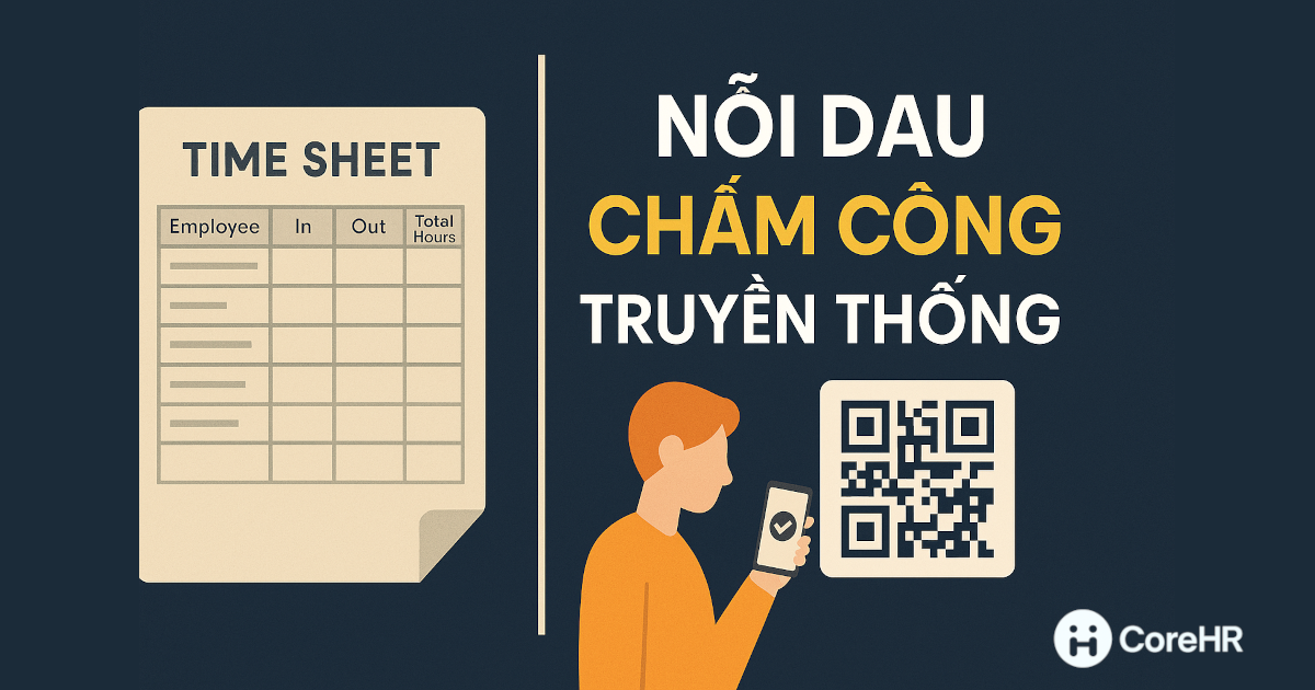So sánh chấm công bằng QR code với chấm công truyền thống